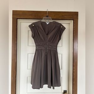 Bar III brown dress with front zipper